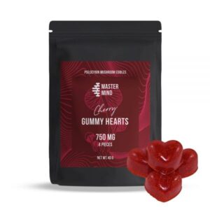 Master Mind – Cherry Gummy Hearts – (750mg each)