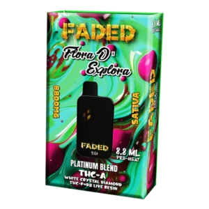 FADED PLATINUM BLEND THC-A 8.8ML DISPOSABLES | FLORA D'EXPLORA