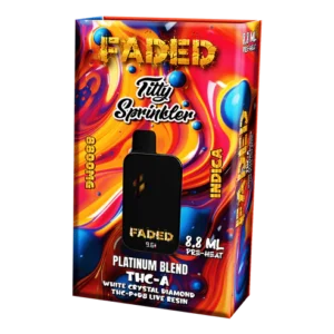 FADED PLATINUM BLEND THC-A 8.8ML DISPOSABLES | TITTY SPRINKLER